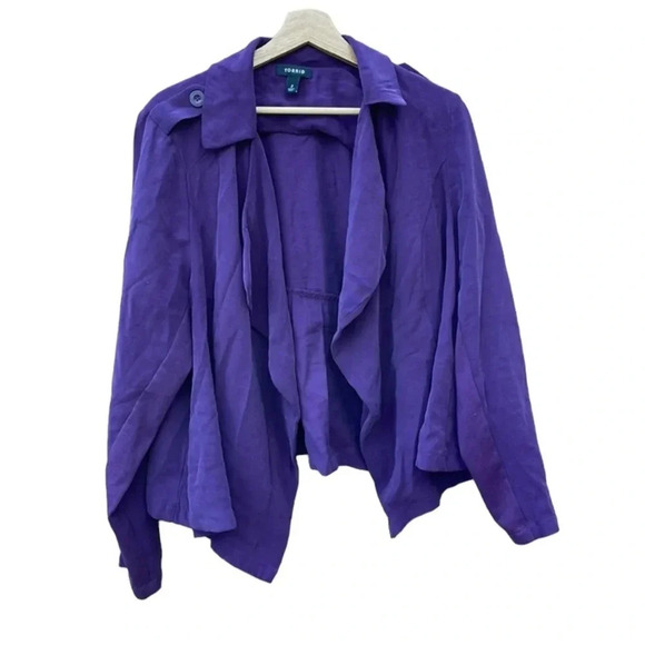 Torrid women's size 2 purple blazer - Picture 1 of 6